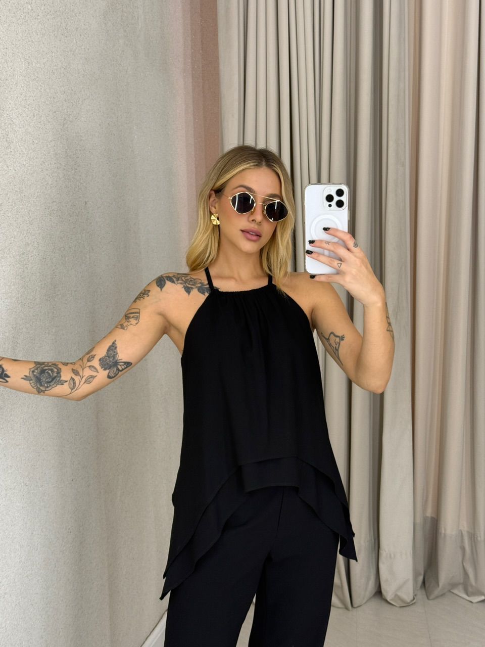 CONJUNTO SILVIA CALÇA PRETO