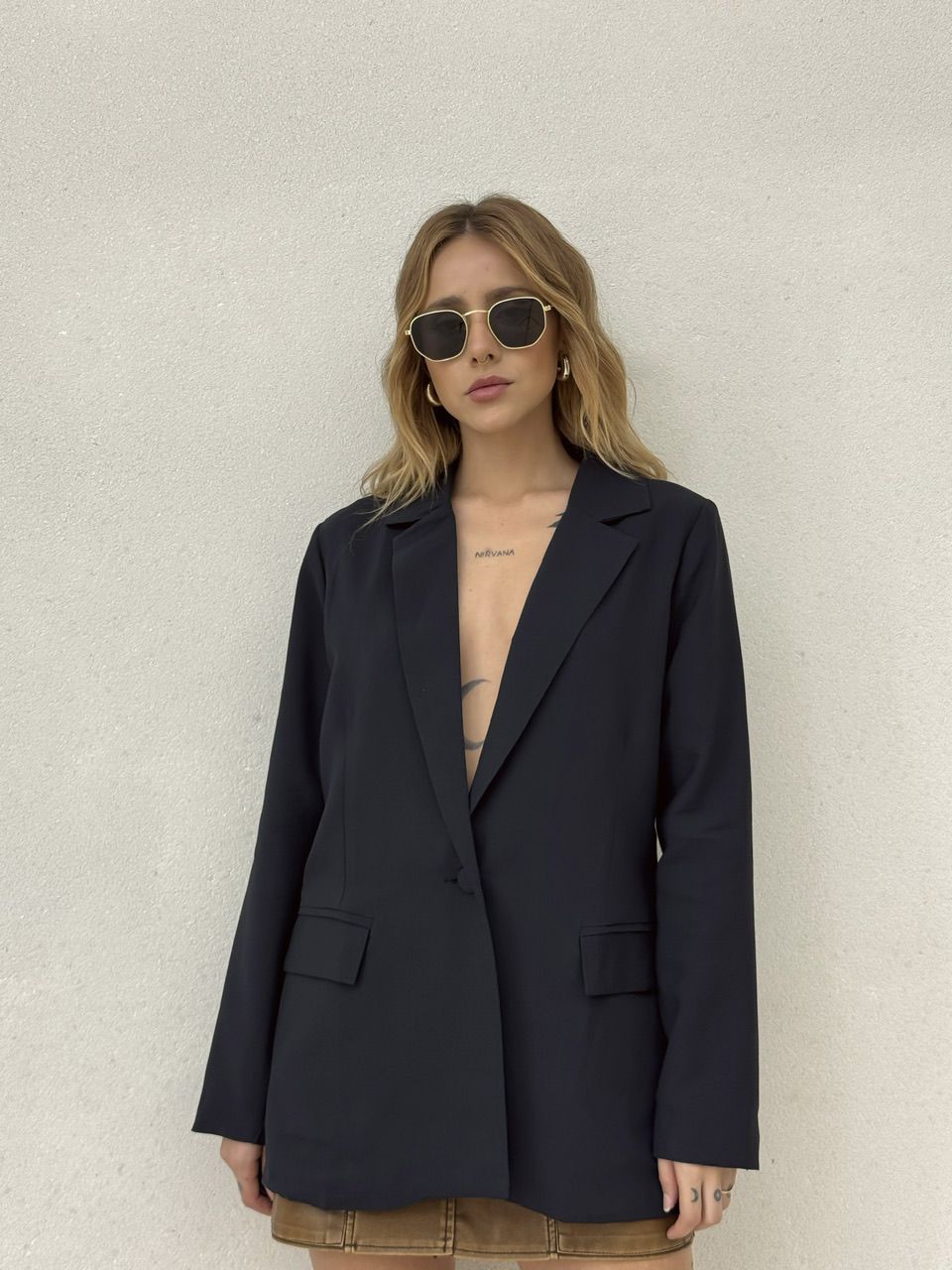 BLAZER MIRIAN FORRADO PRETO - 0051610032 - CAROLLA FERRARO
