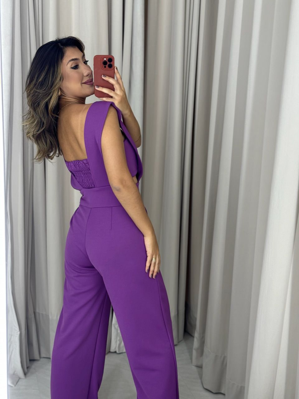 JARDINEIRA COM TOP CF FUCSIA