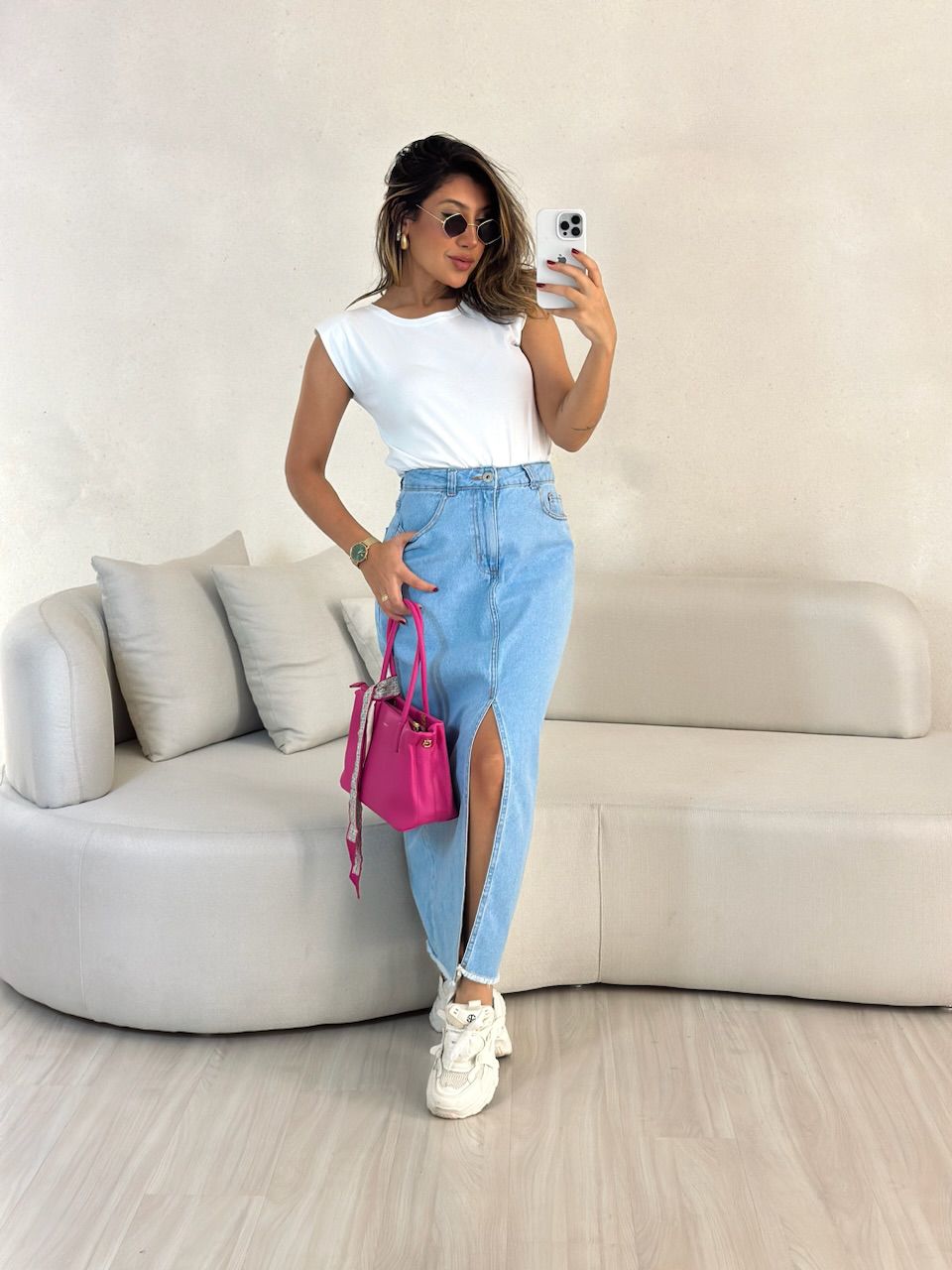 BLUSA CAMILA MUSCLE BRANCA