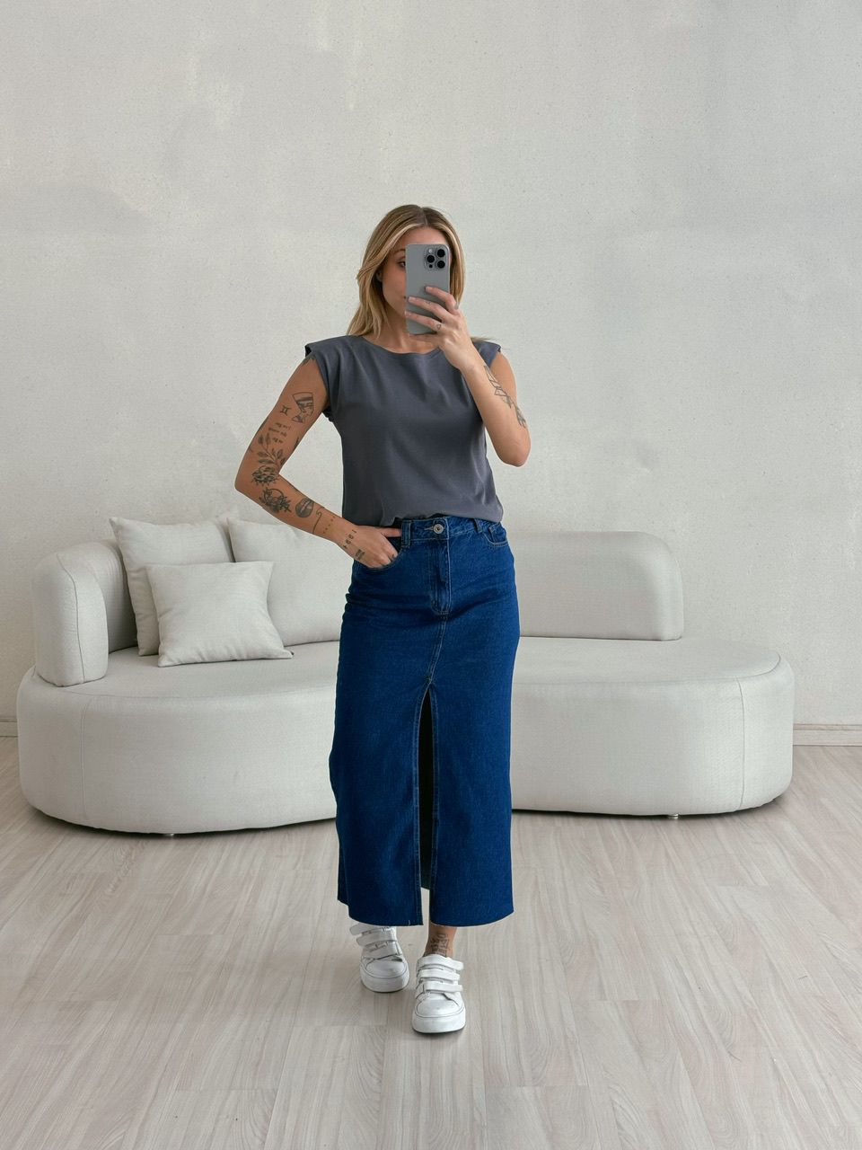 BLUSA CAMILA MUSCLE CHUMBO - 0053380092 - CAROLLA FERRARO