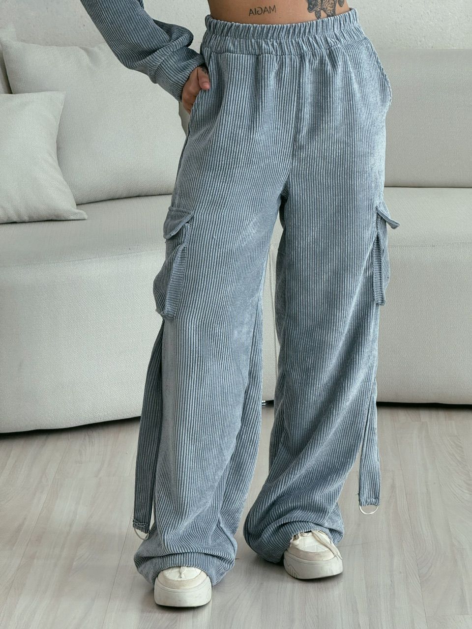 CONJUNTO CARGO COTELÊ Cinza