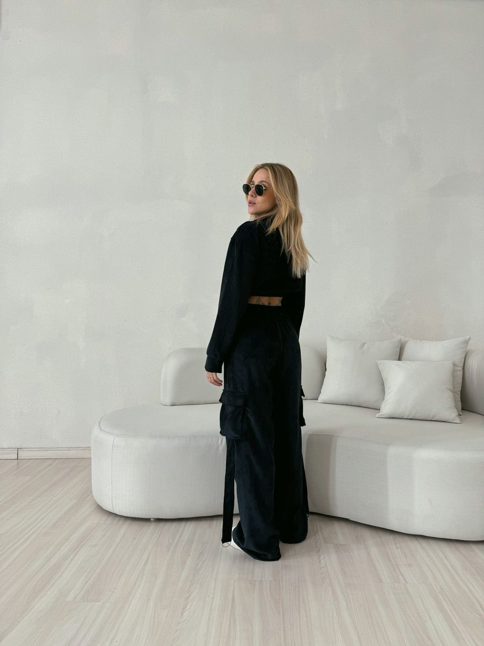 CONJUNTO CARGO COTELÊ preto