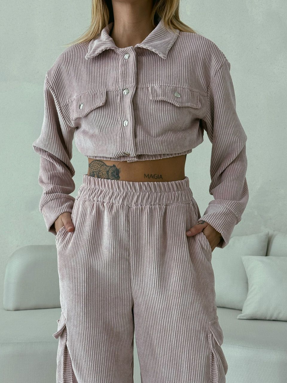 CONJUNTO CARGO COTELÊ Rosê