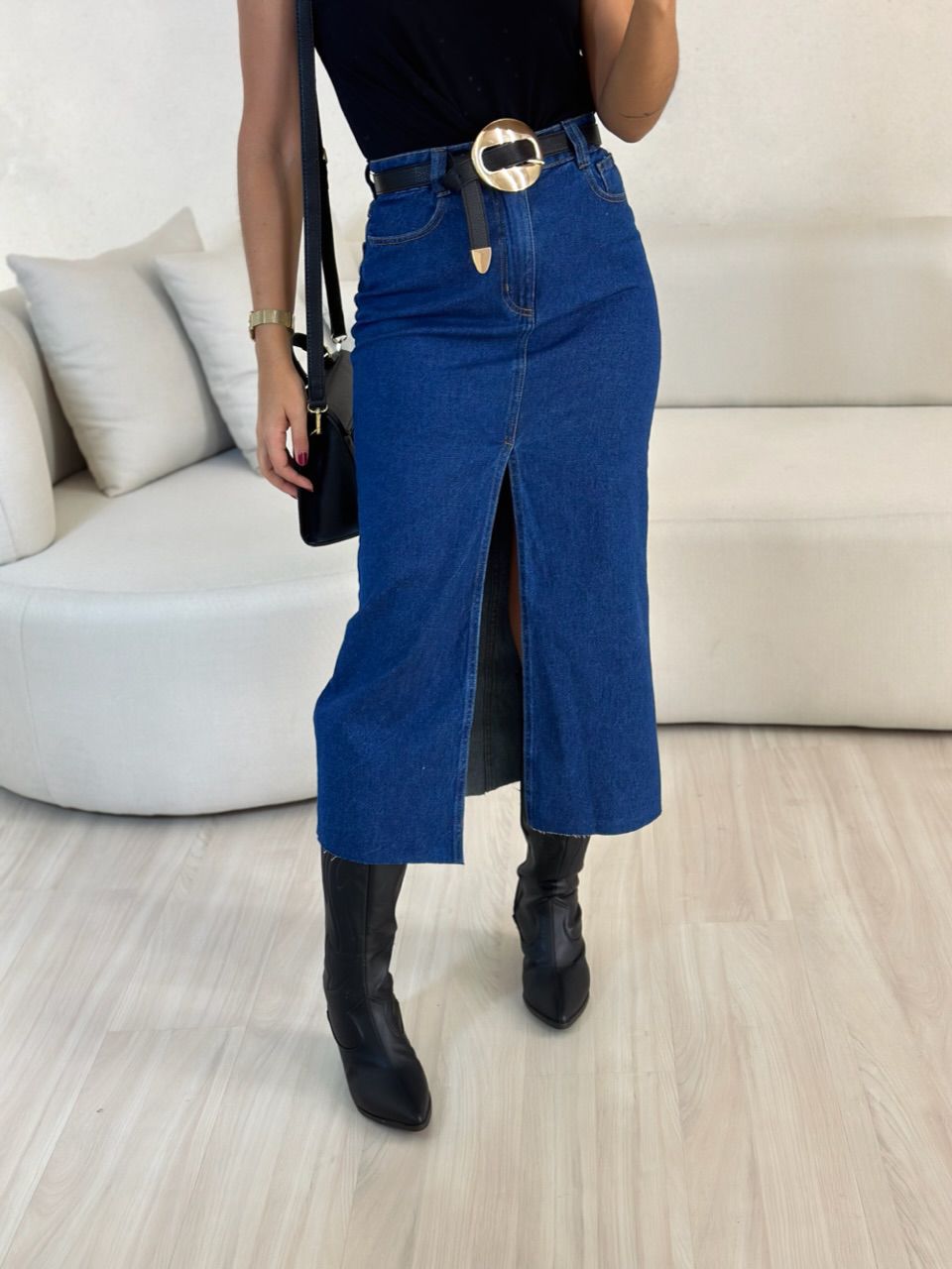 SAIA JEANS FENDA JEANS ESCURO