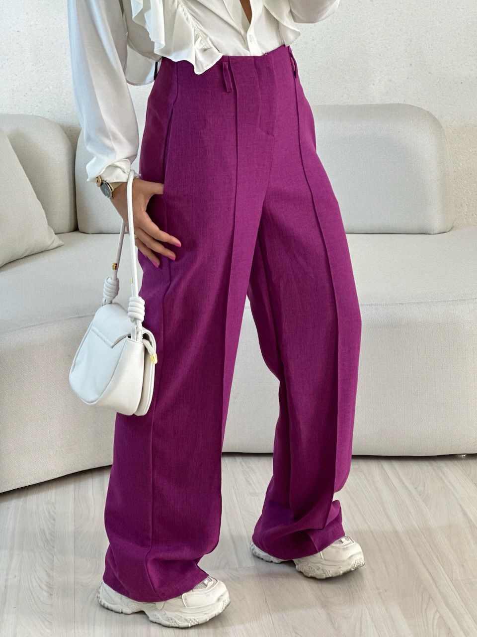 CALÇA ADRIANA PANTALONA FUCSIA