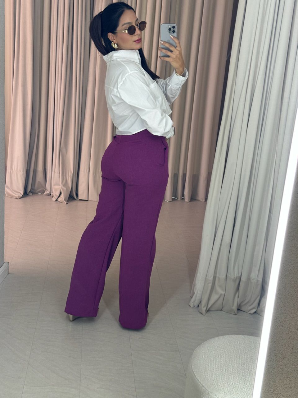 CALÇA ADRIANA PANTALONA FUCSIA