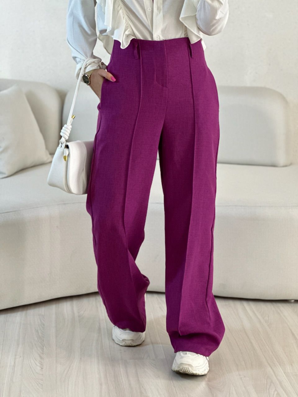 CALÇA ADRIANA PANTALONA FUCSIA
