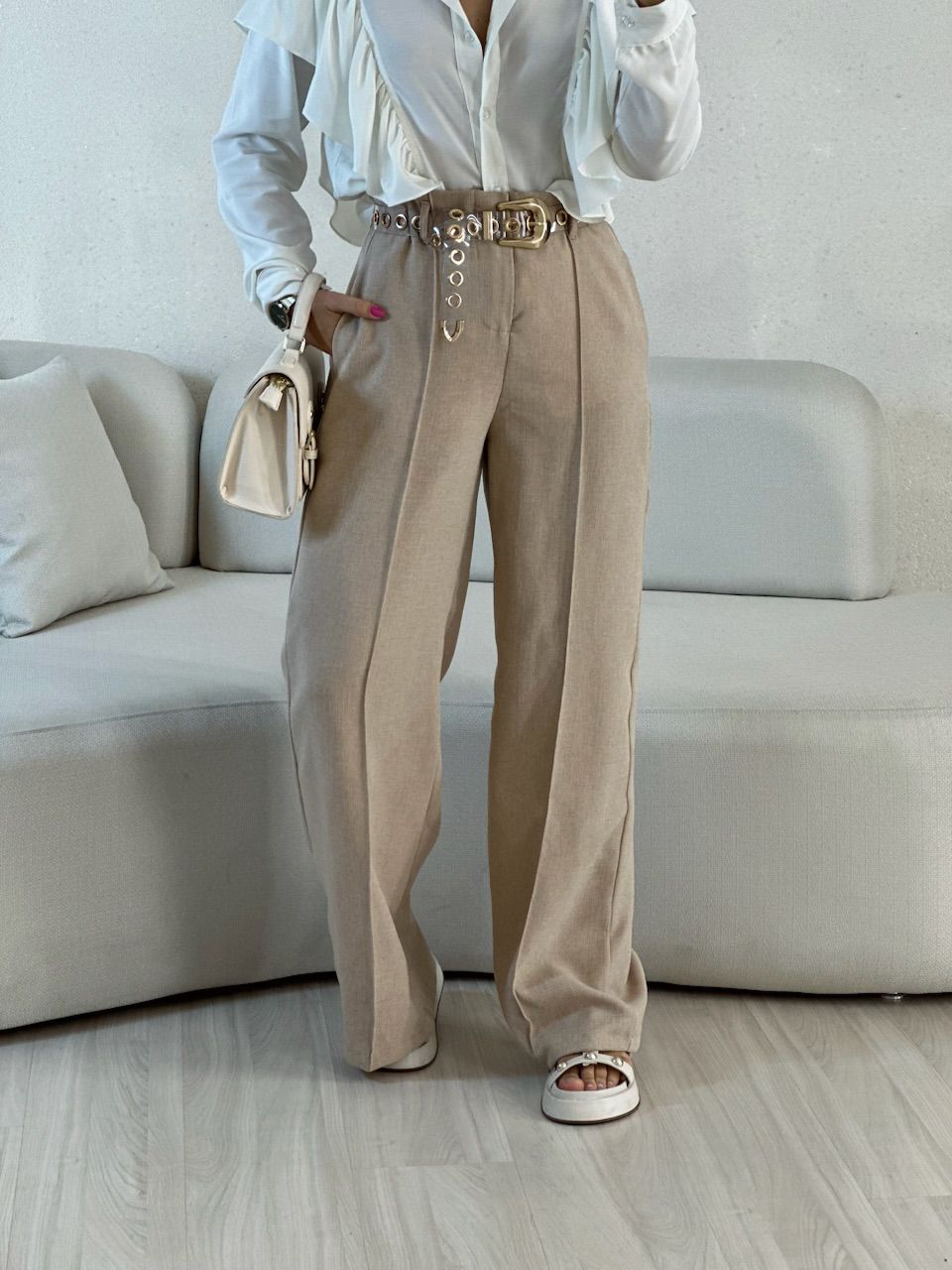 CALÇA ADRIANA PANTALONA NUDE
