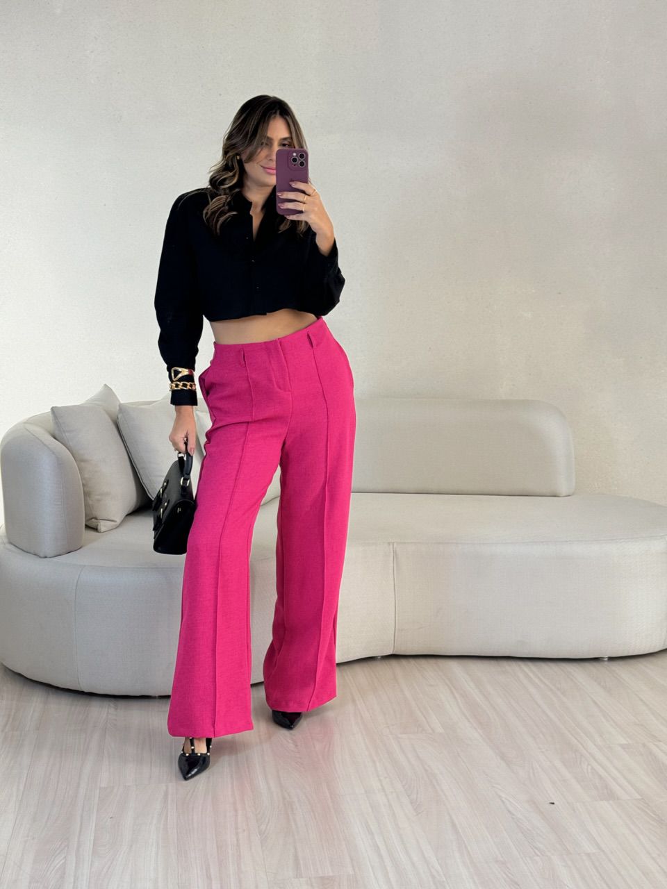 CALÇA ADRIANA PANTALONA PINK