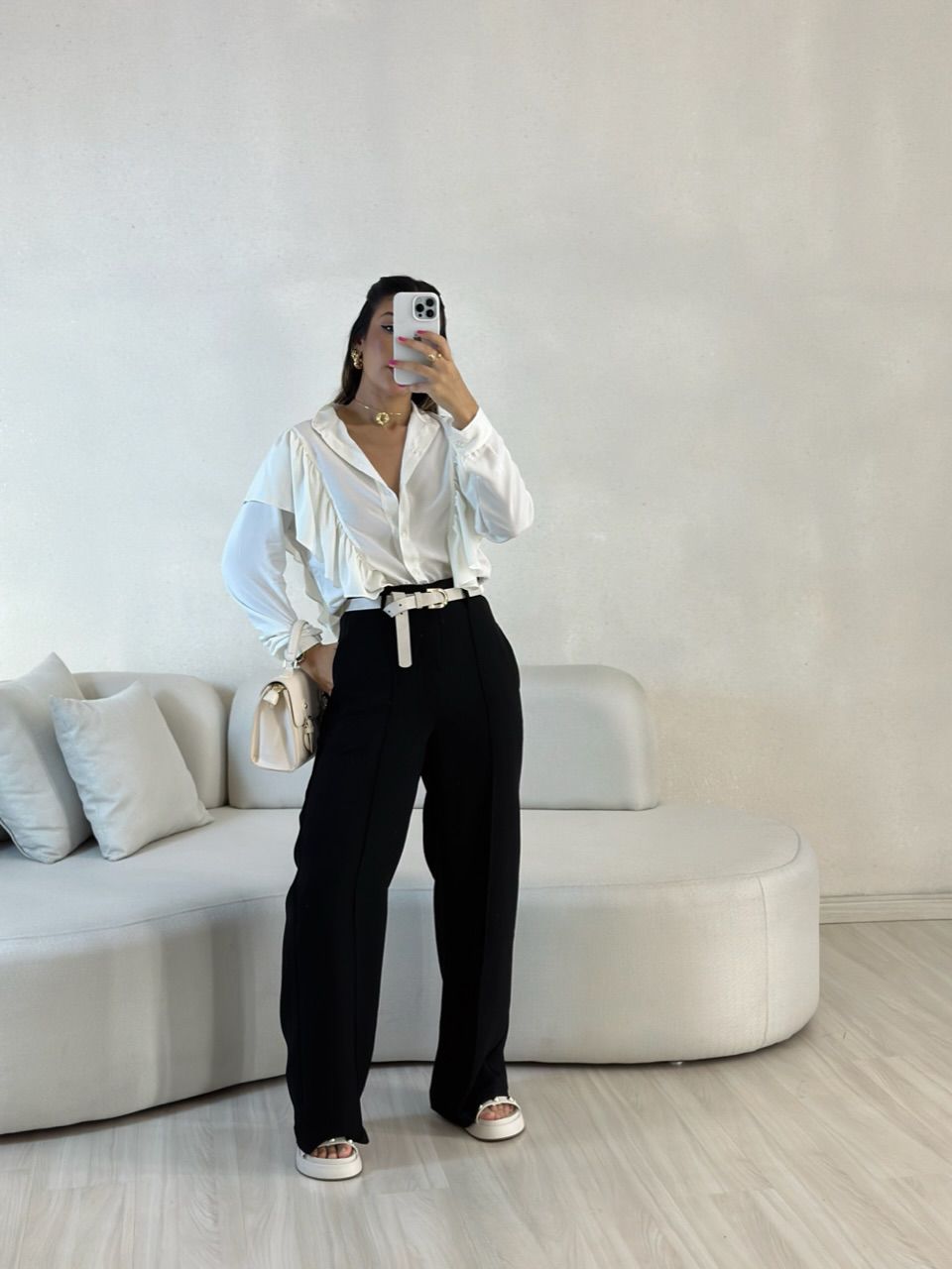 CALÇA ADRIANA PANTALONA PRETO - 0054690032 - CAROLLA FERRARO