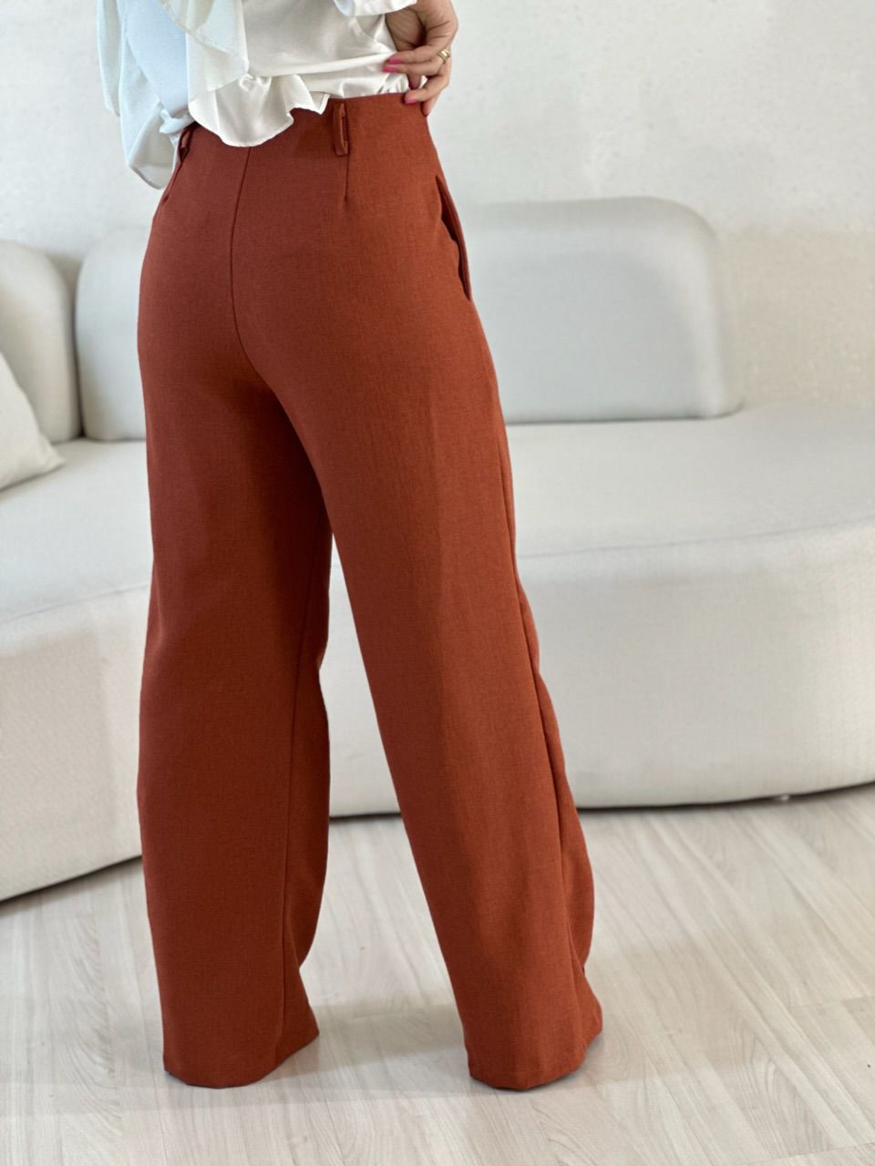 CALÇA ADRIANA PANTALONA TERRACOTA