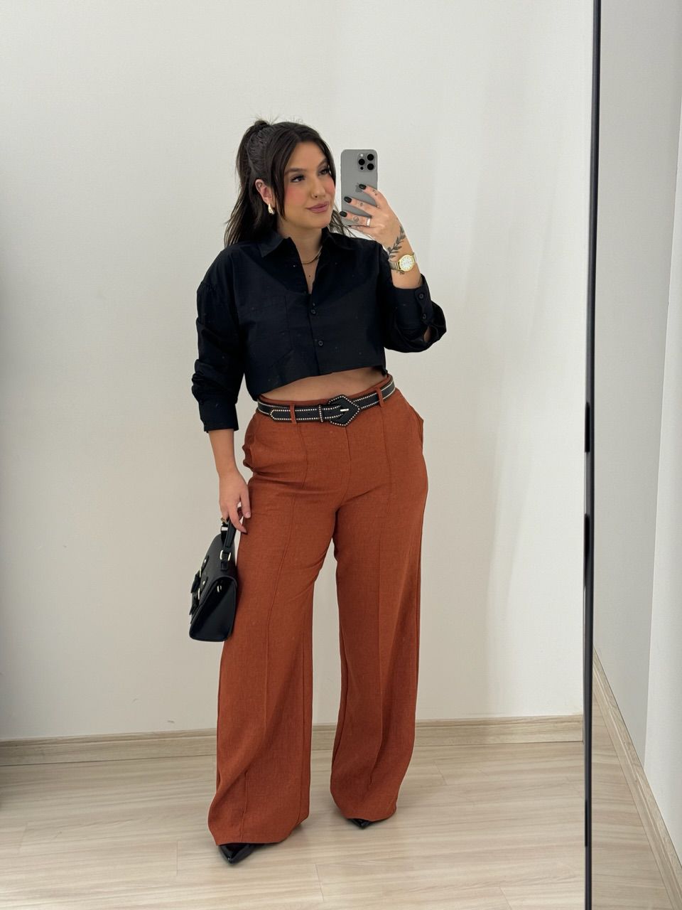 CALÇA ADRIANA PANTALONA TERRACOTA