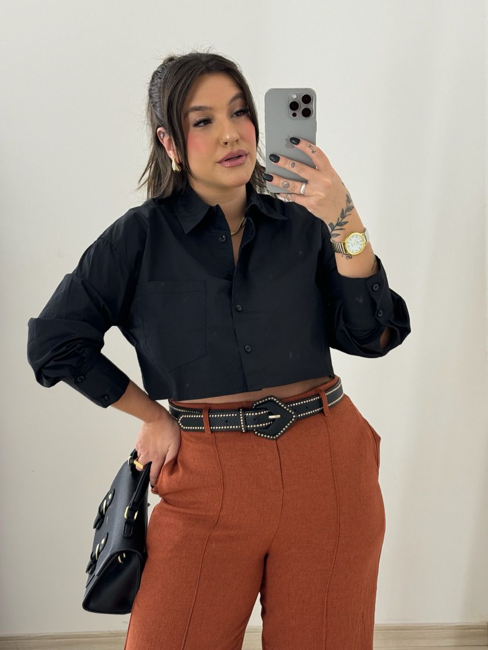 CALÇA ADRIANA PANTALONA TERRACOTA