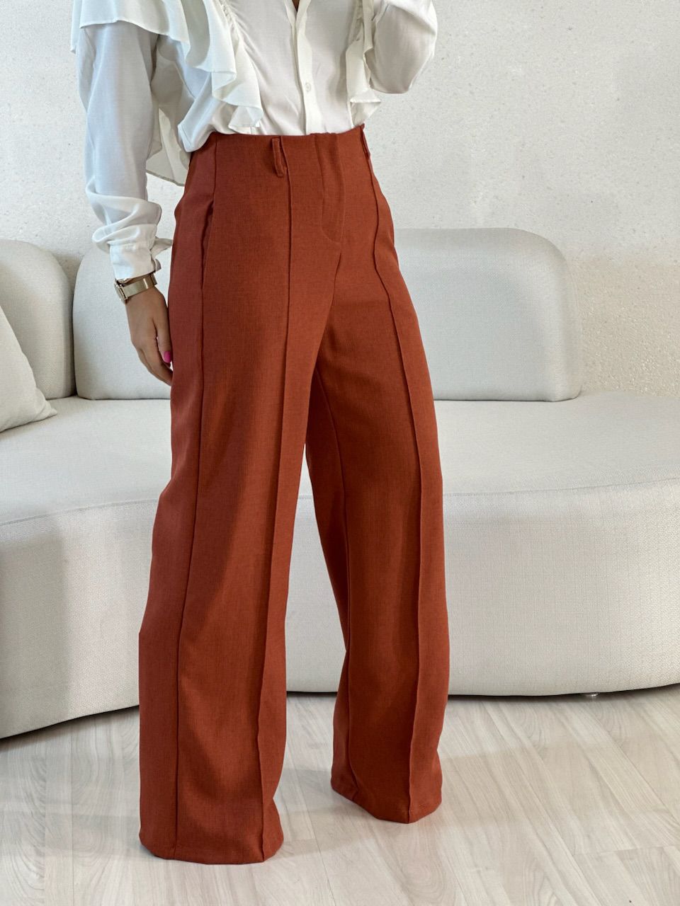 CALÇA ADRIANA PANTALONA TERRACOTA