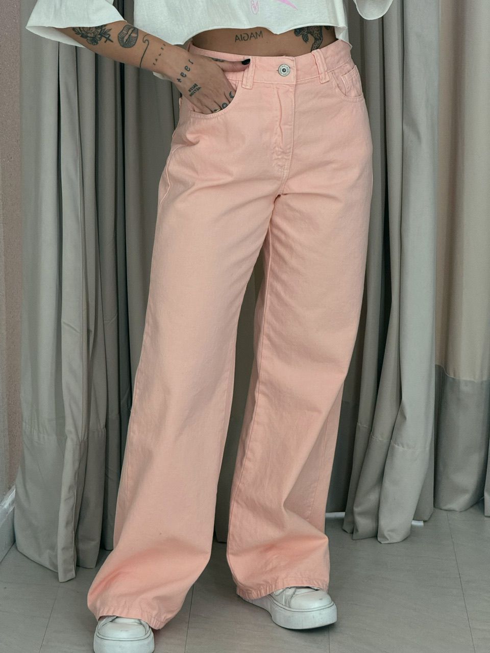 CALÇA MAIARA JEANS SALMÃO - 0055760021 - CAROLLA FERRARO