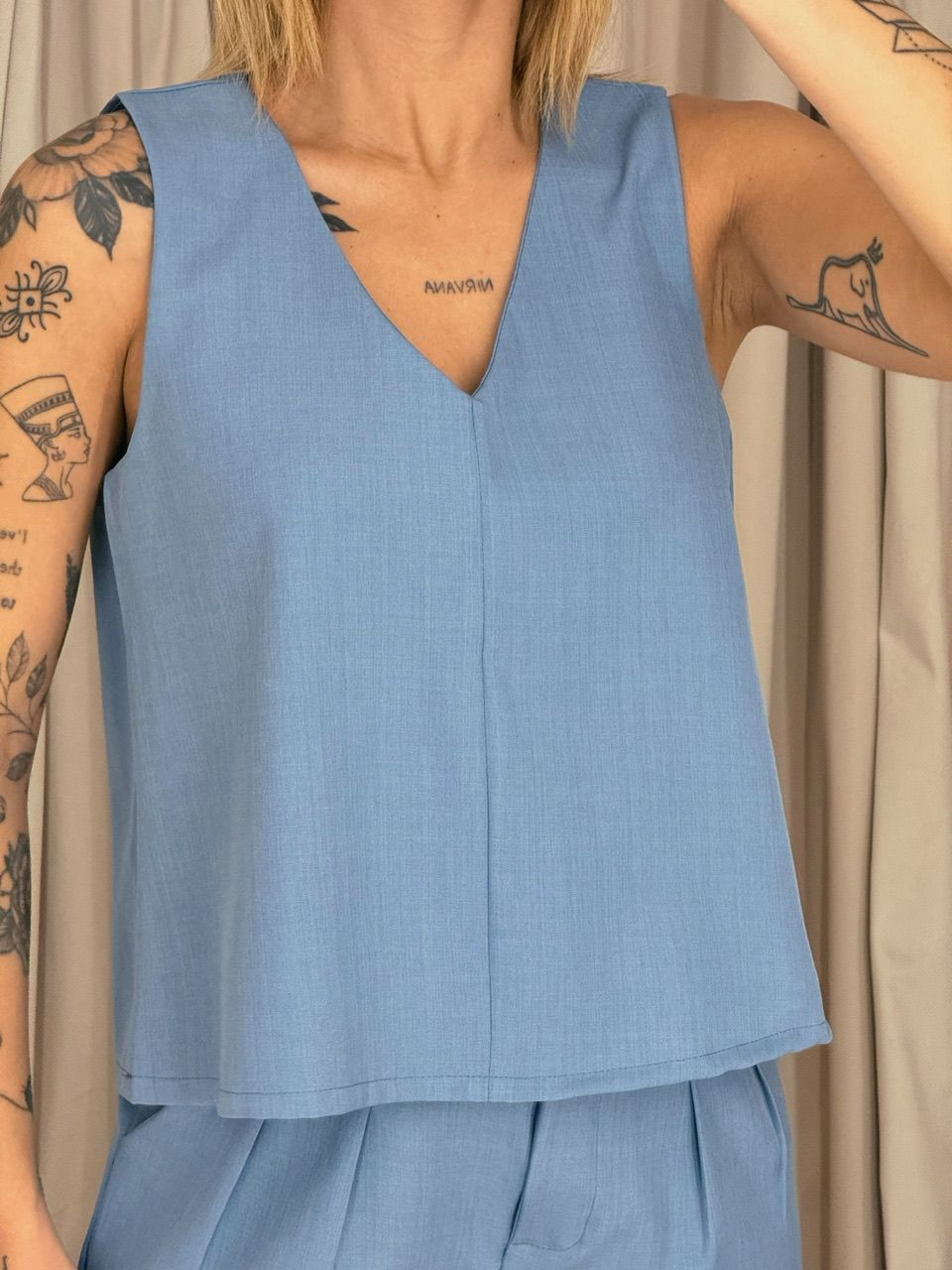 CONJUNTO GIOVANNA SHORT AZUL