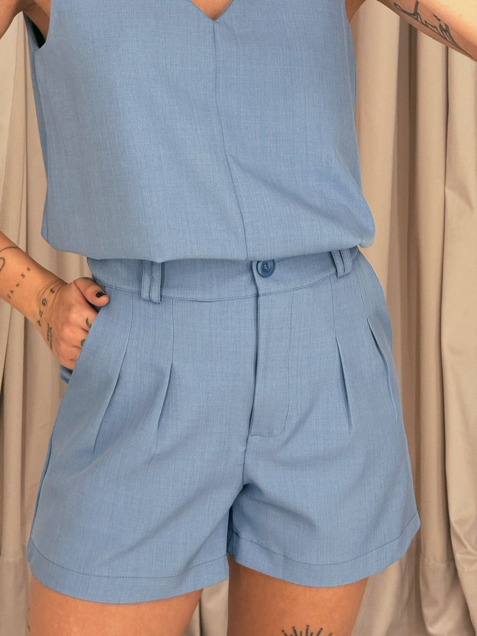 CONJUNTO GIOVANNA SHORT AZUL