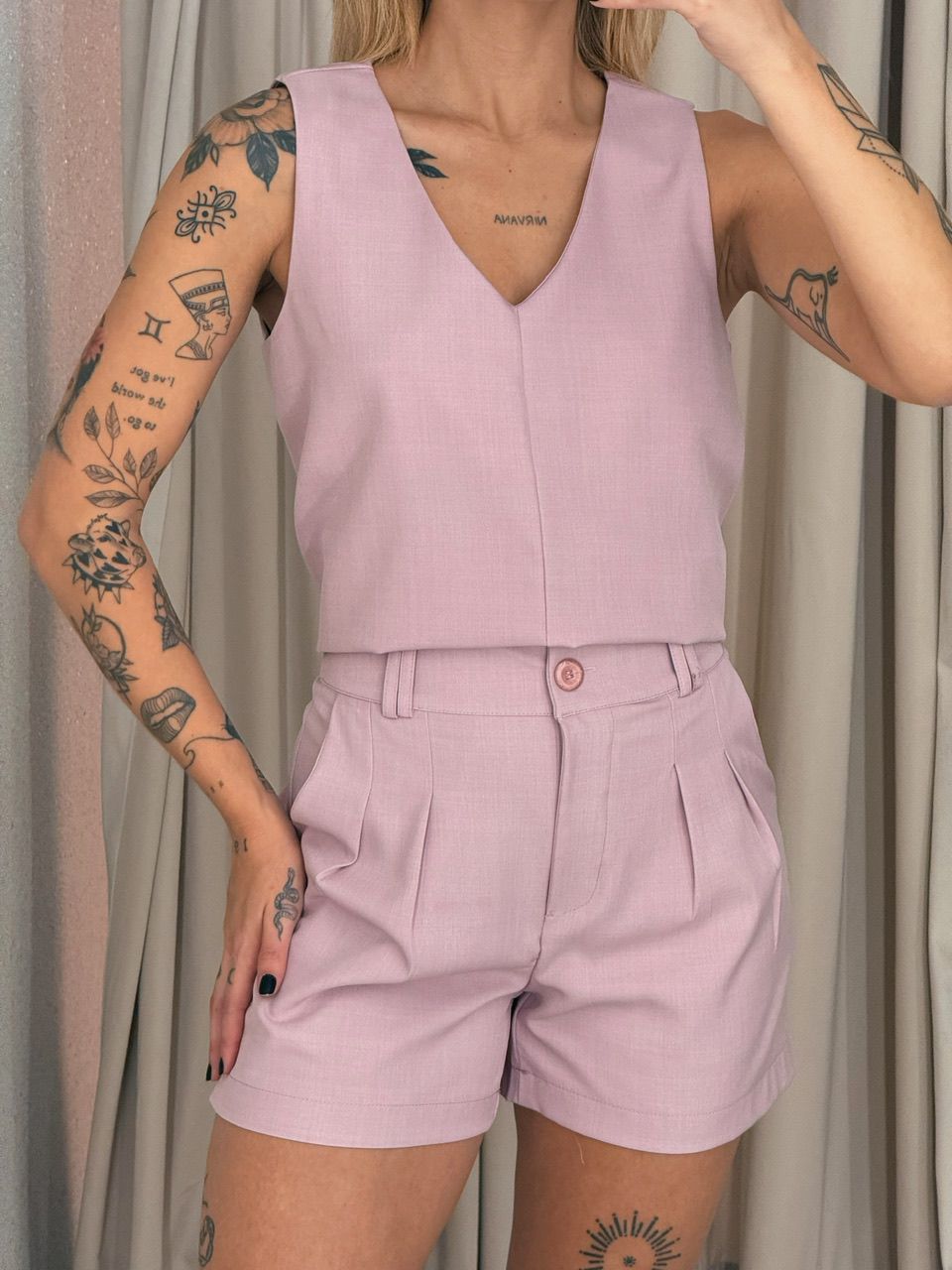CONJUNTO GIOVANNA SHORT ROSÊ