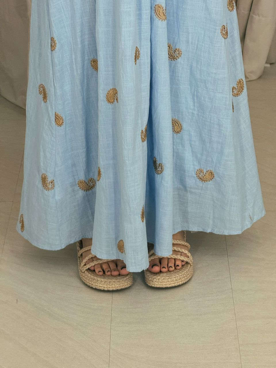 VESTIDO SOL LONGO AZUL