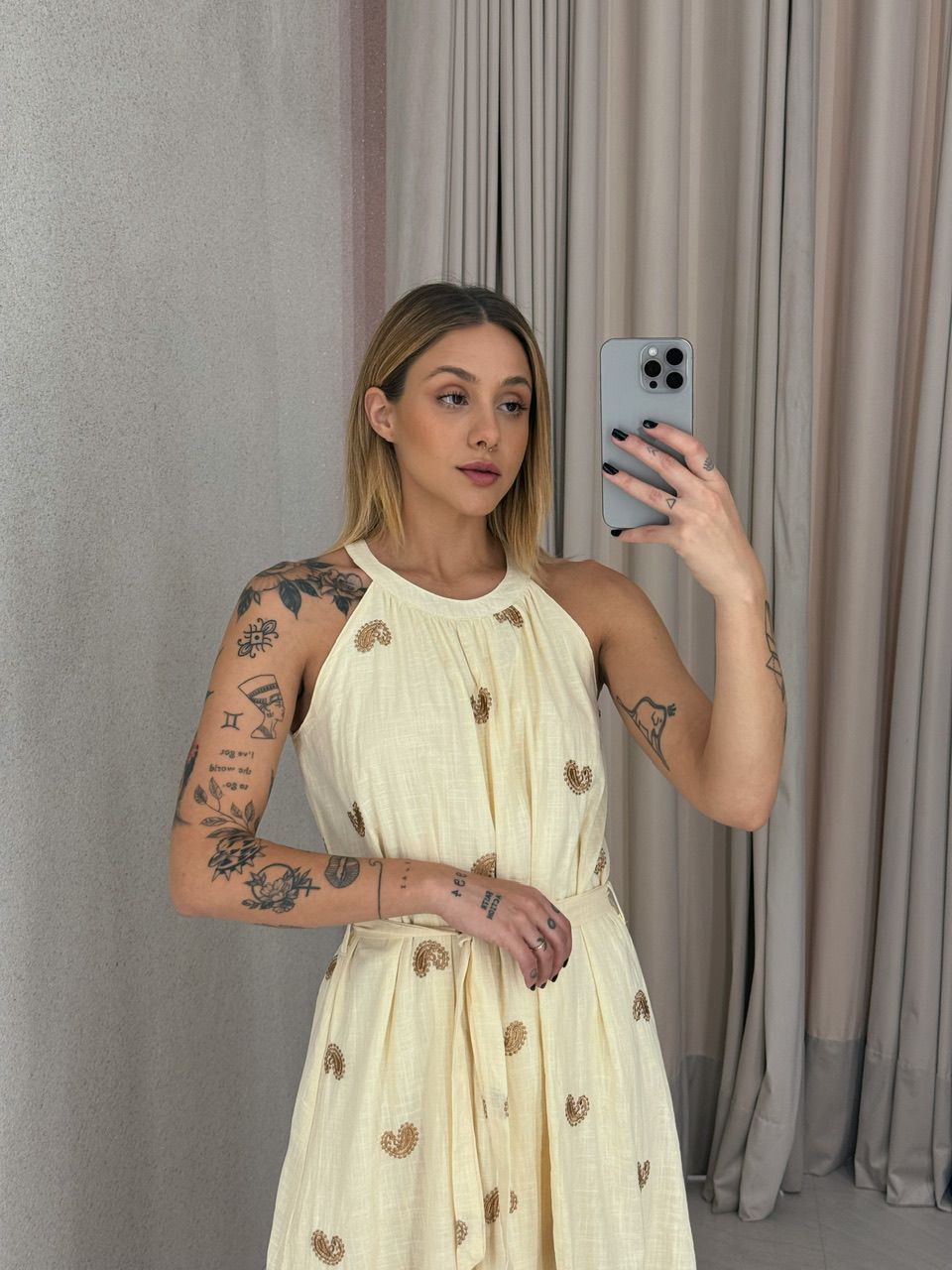 VESTIDO SOL LONGO MARFIM