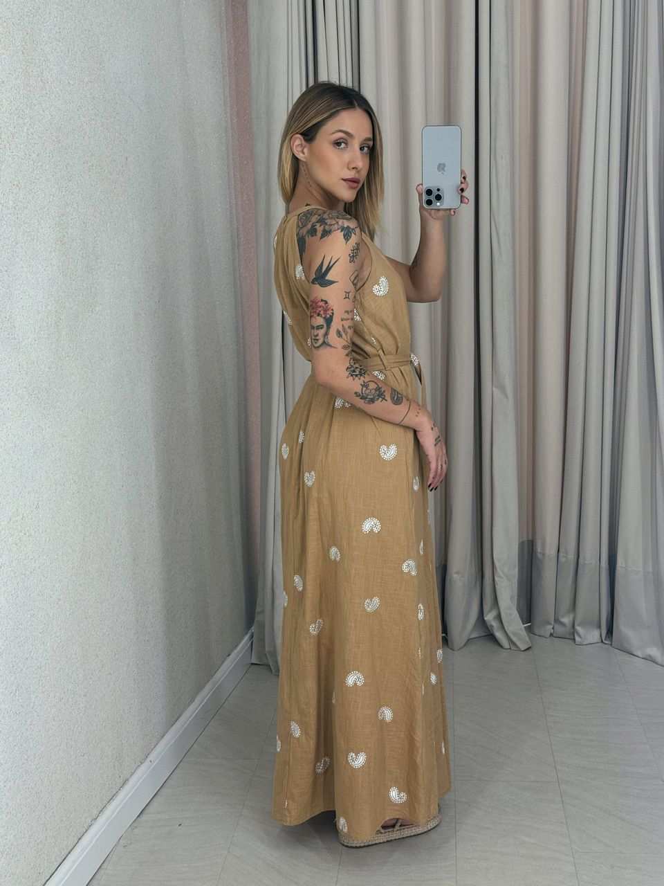VESTIDO SOL LONGO NUDE