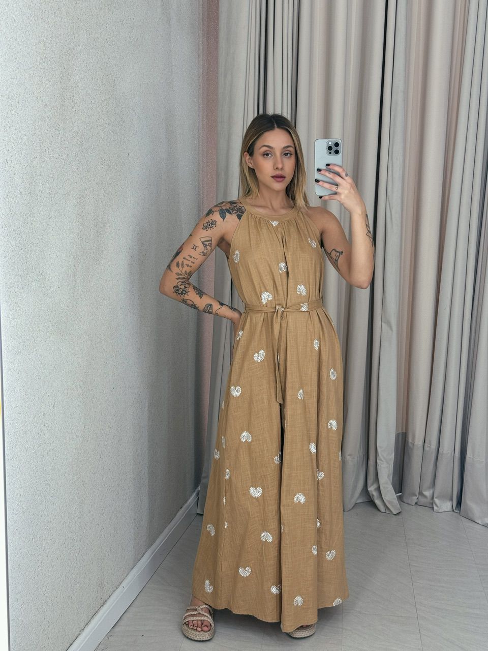 VESTIDO SOL LONGO NUDE