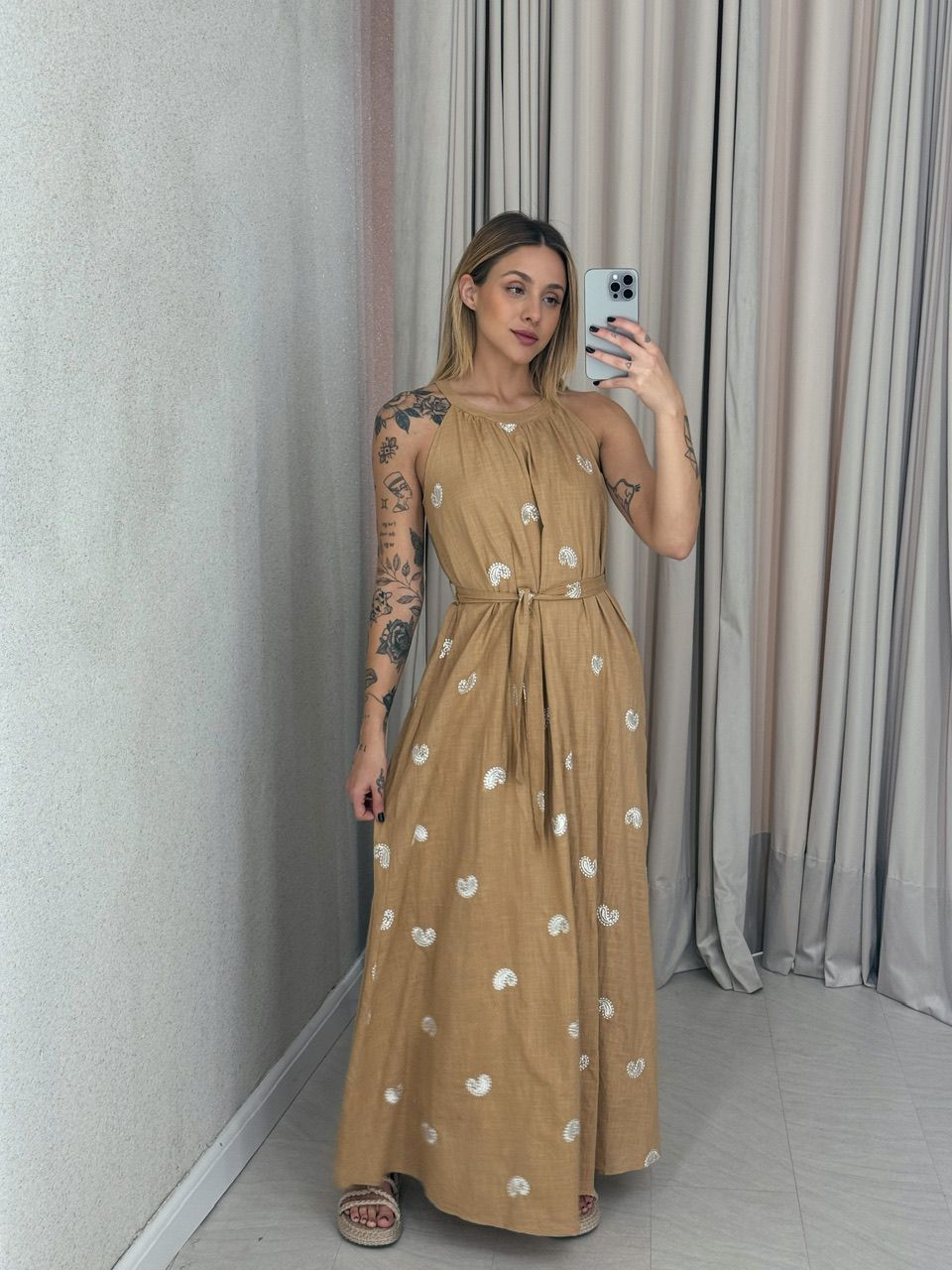 VESTIDO SOL LONGO NUDE