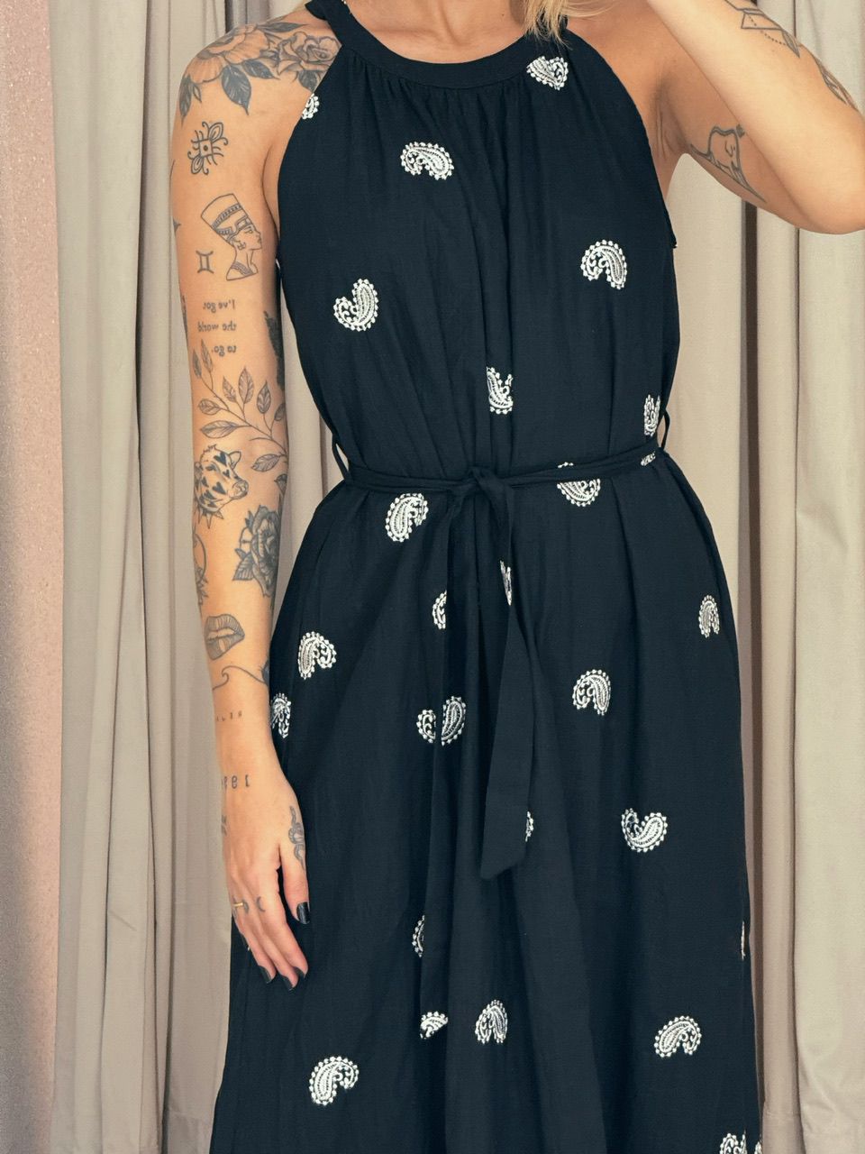 VESTIDO SOL LONGO PRETO