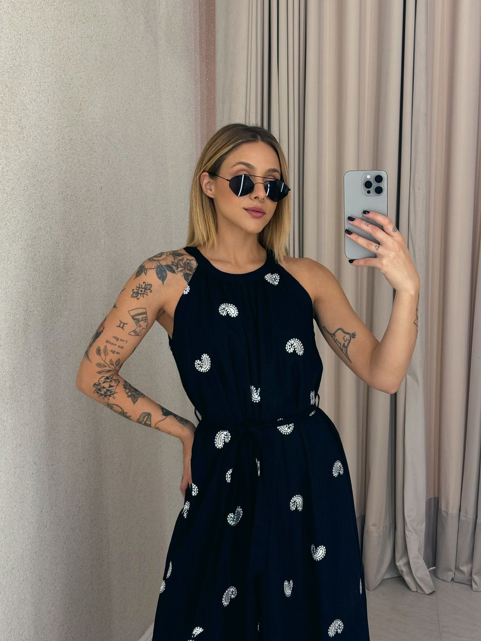 VESTIDO SOL LONGO PRETO