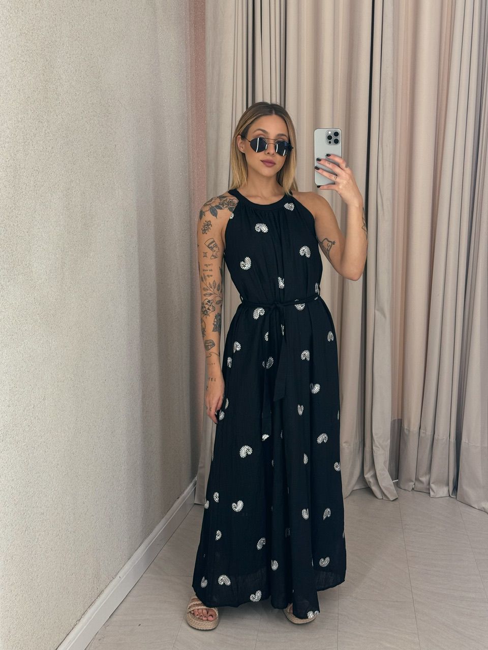 VESTIDO SOL LONGO PRETO