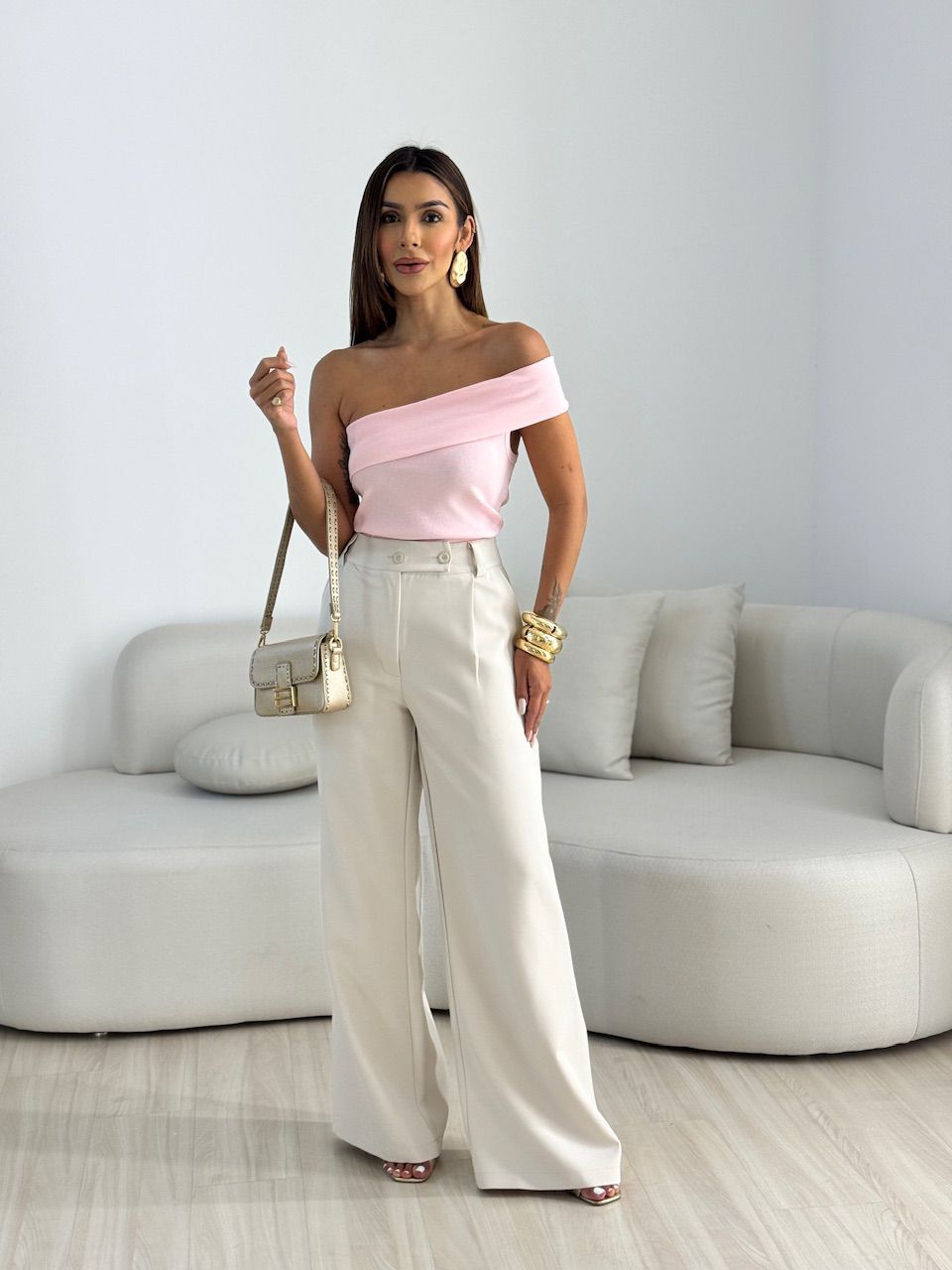 BLUSA CLAUDIA NULA MANGA BABY PINK