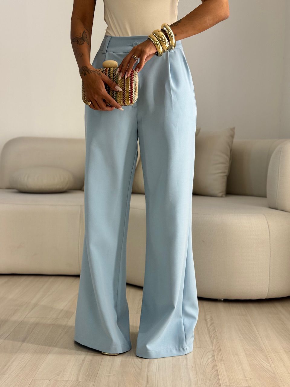 CALÇA ANGELINA PANTALONA BABY BLUE
