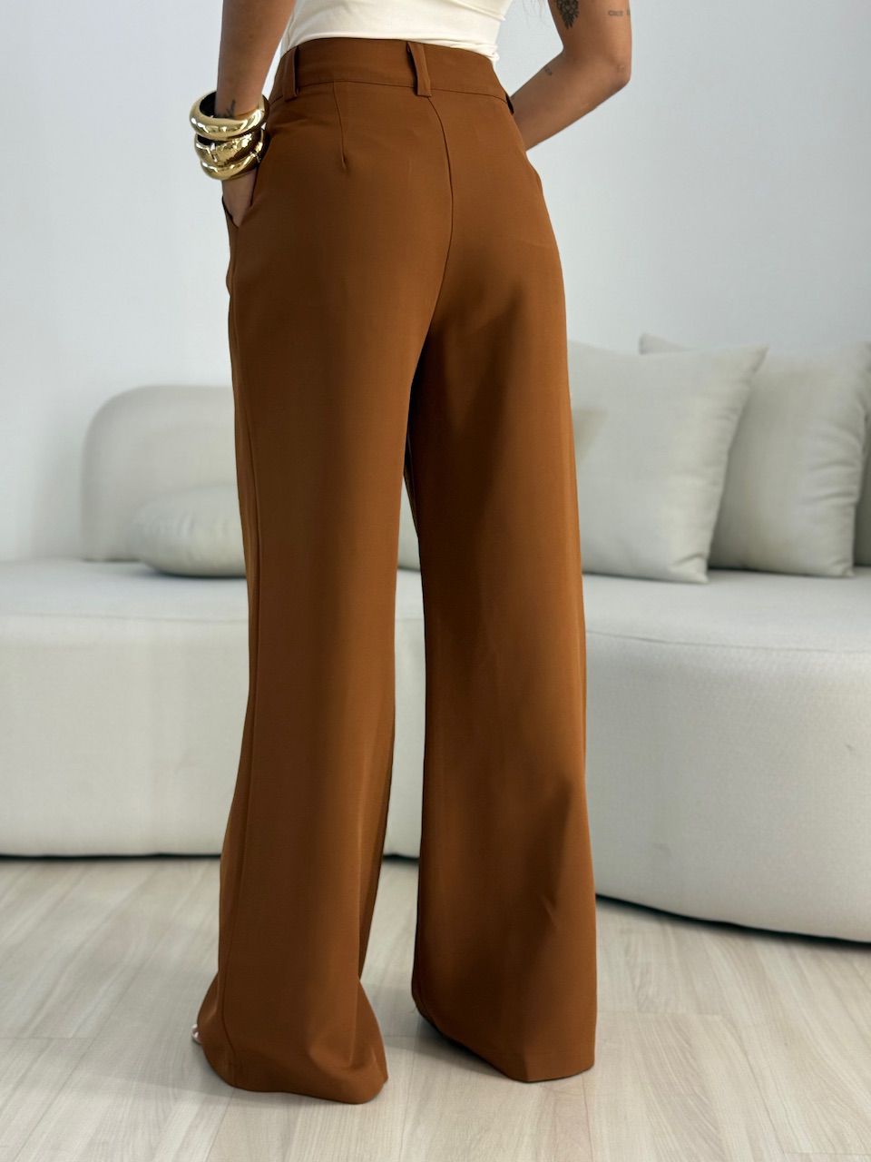 CALÇA ANGELINA PANTALONA MARROM