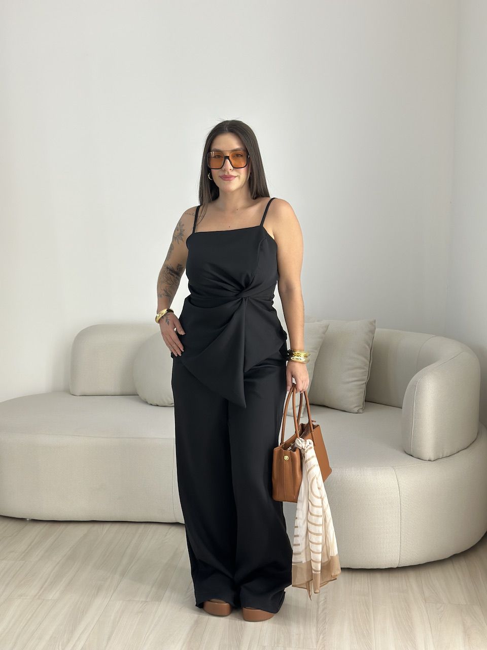 CONJUNTO ANA FLORA CALÇA PRETO