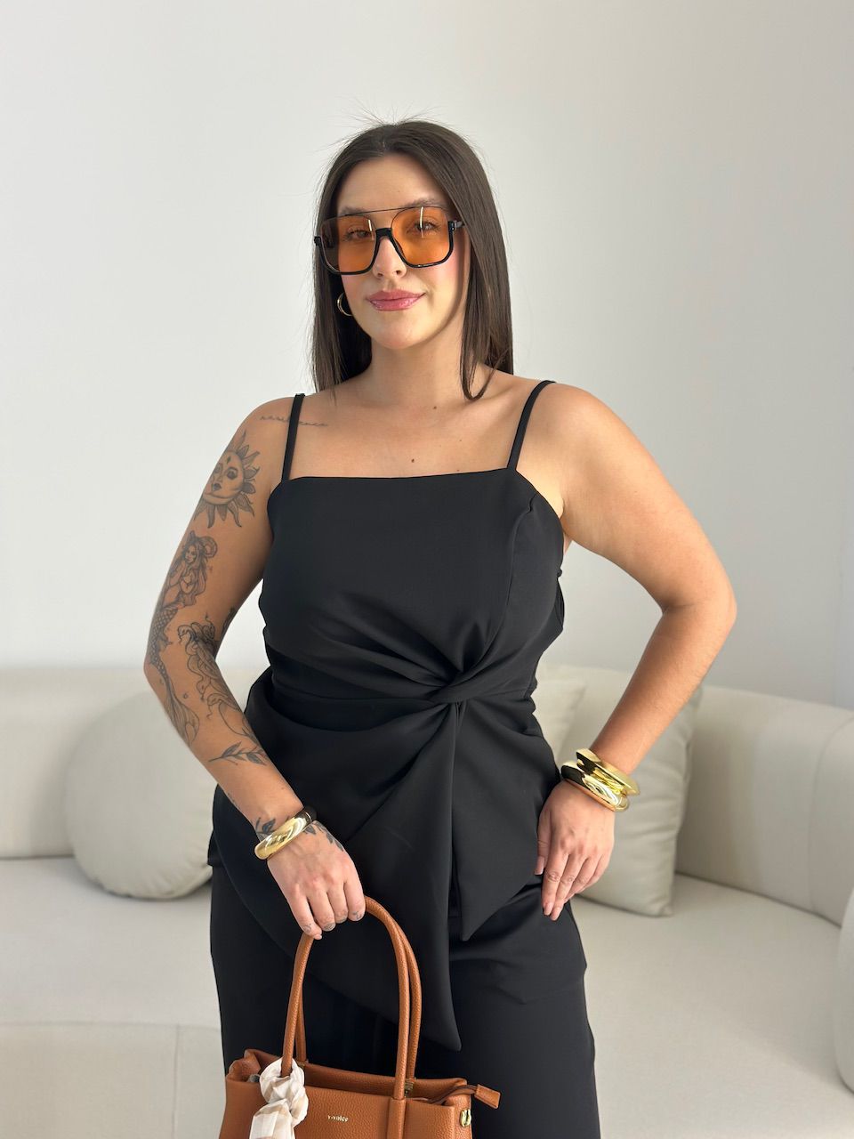 CONJUNTO ANA FLORA CALÇA PRETO