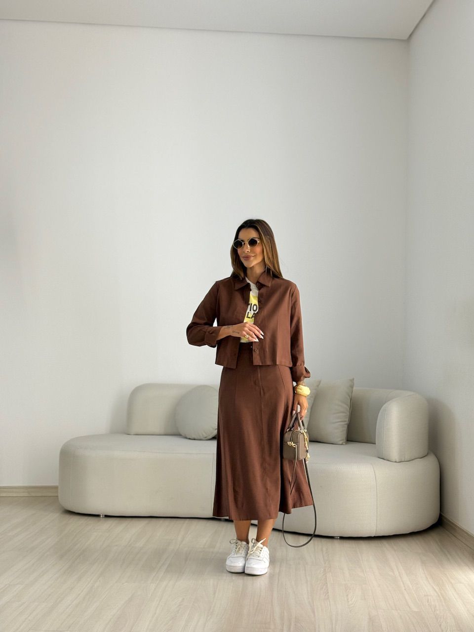 CONJUNTO NADY SAIA MARROM