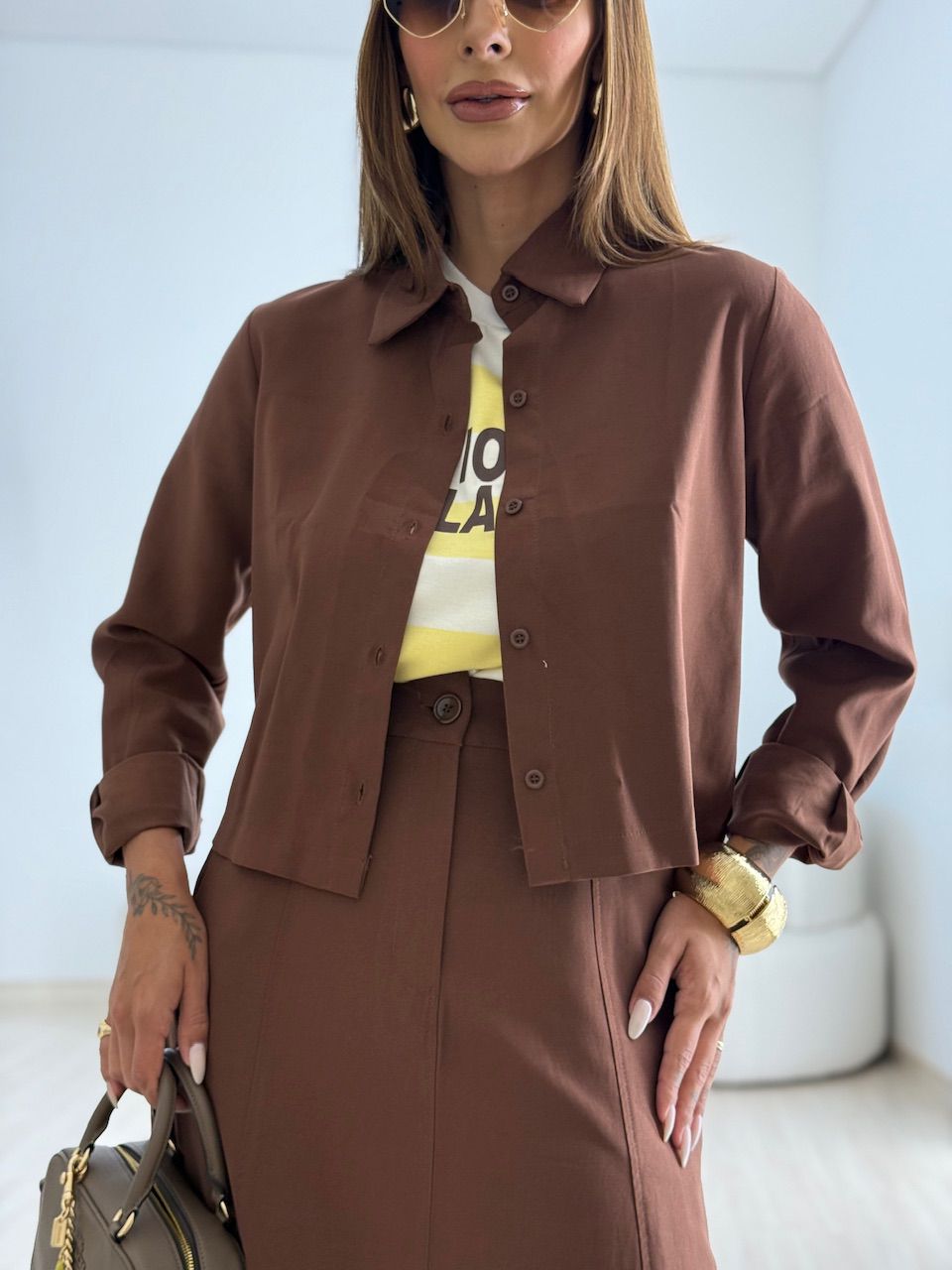 CONJUNTO NADY SAIA MARROM