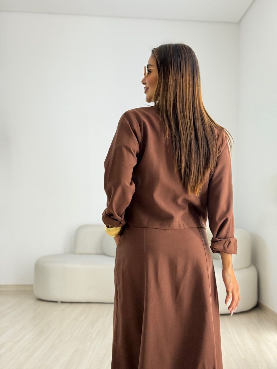 CONJUNTO NADY SAIA MARROM