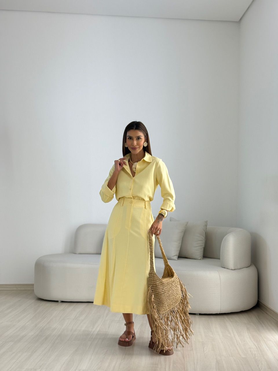 CONJUNTO NADY SAIA YELLOW BUTTER - 0068190431 - CAROLLA FERRARO