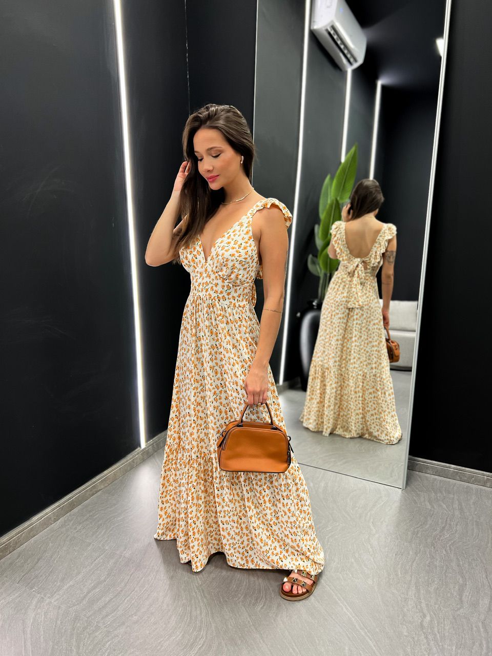 VESTIDO LEANDRA FLORAL off - 0044390048 - CAROLLA FERRARO
