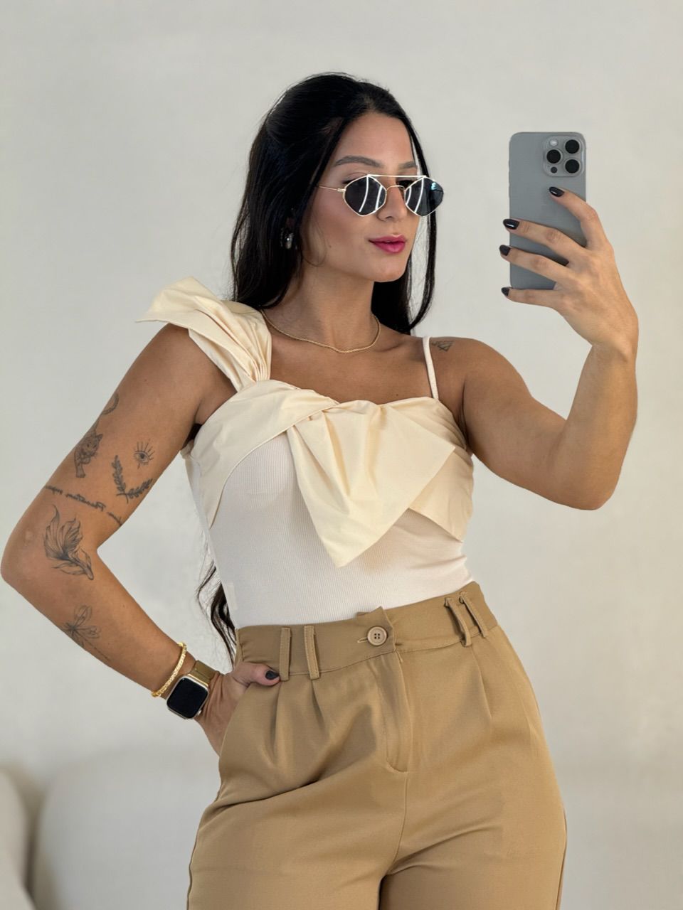 BODY LAÇO MARFIM