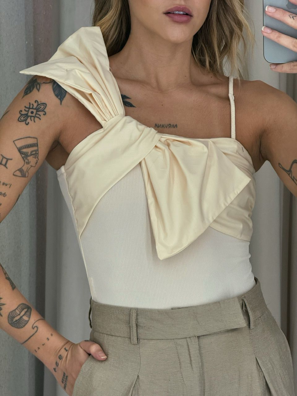BODY LAÇO MARFIM