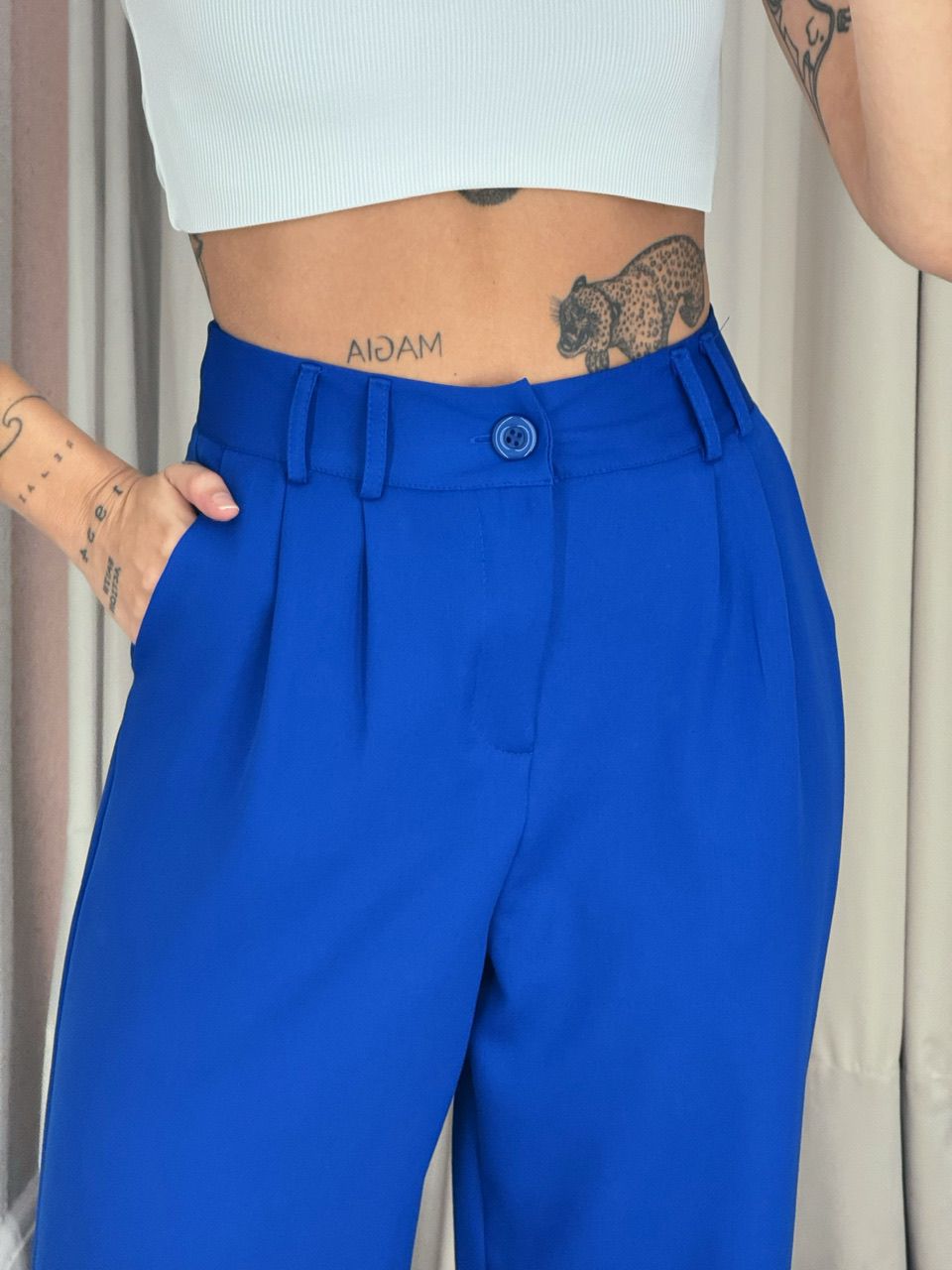 CALÇA ALINE PANTALONA AZUL