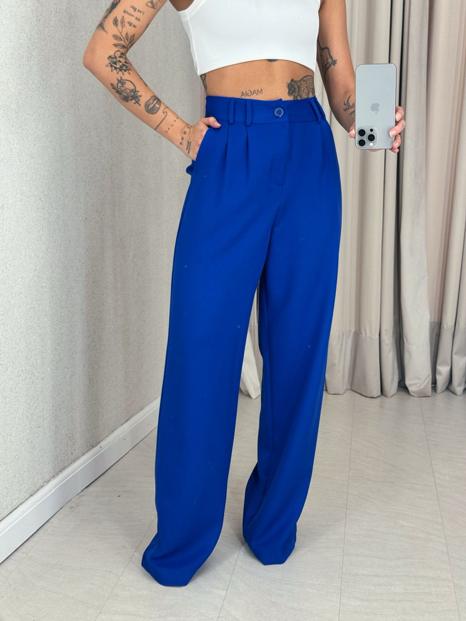 CALÇA ALINE PANTALONA AZUL