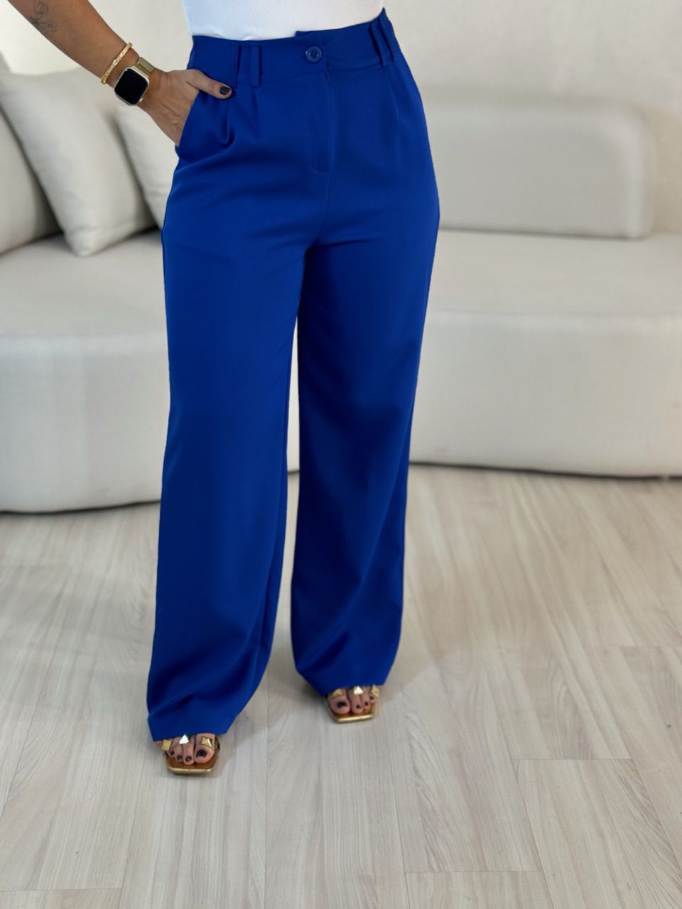 CALÇA ALINE PANTALONA AZUL