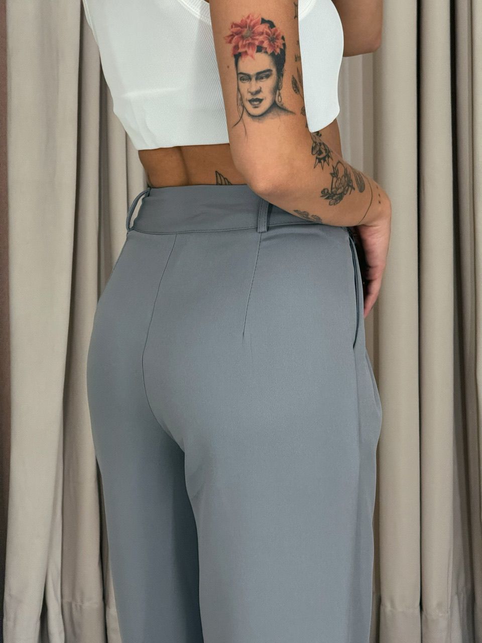 CALÇA ALINE PANTALONA CINZA