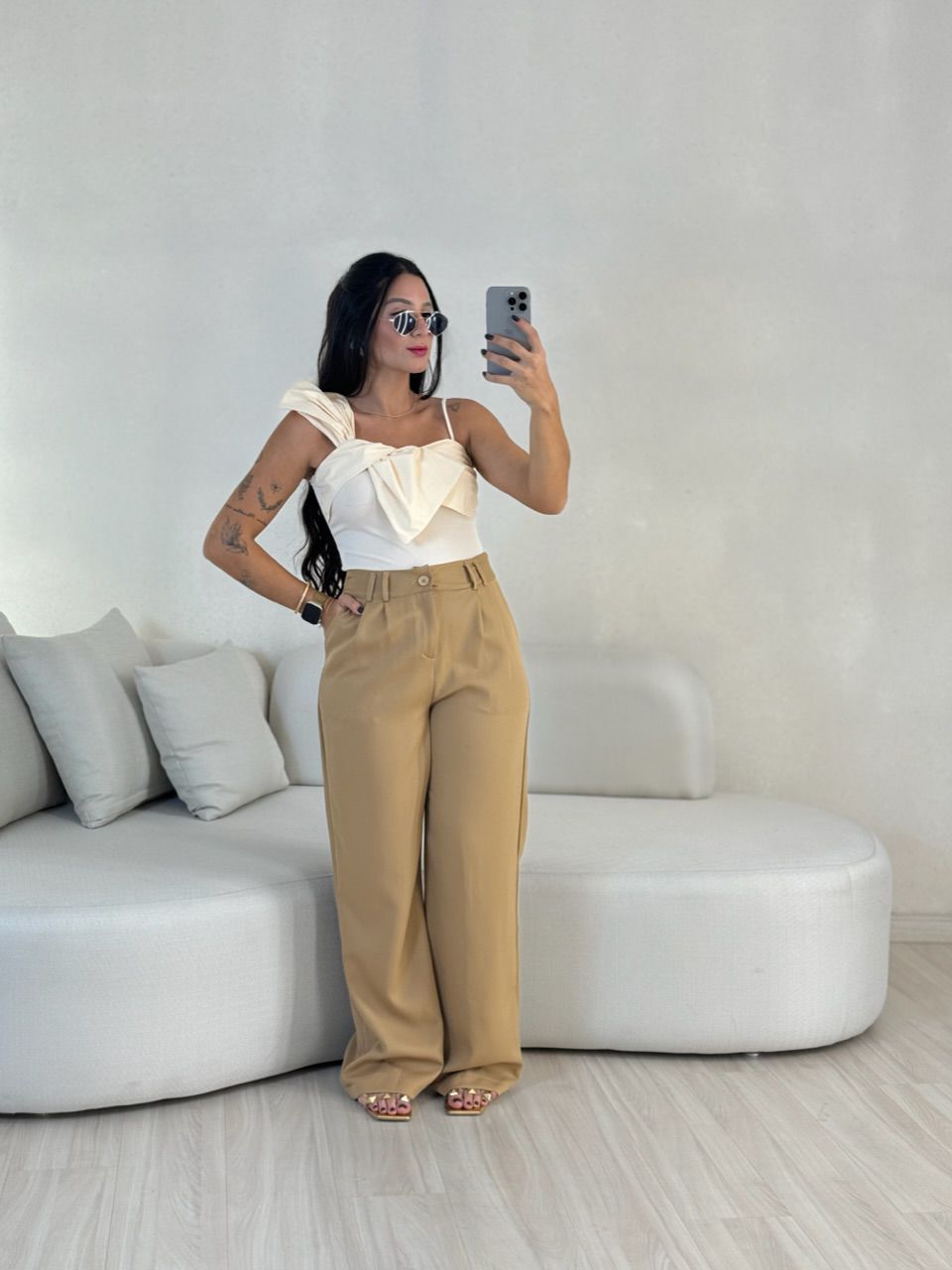 CALÇA ALINE PANTALONA NUDE