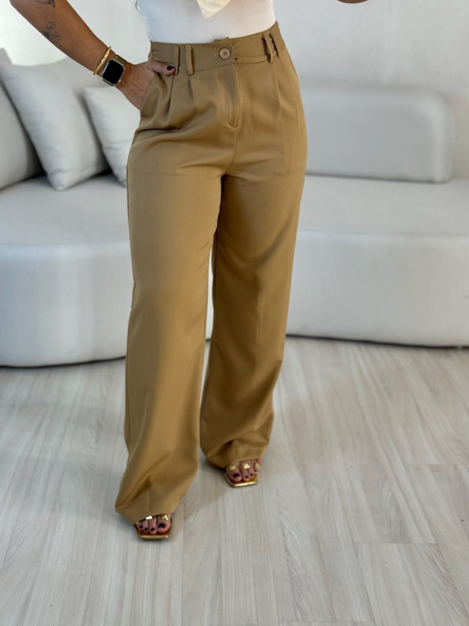 CALÇA ALINE PANTALONA NUDE