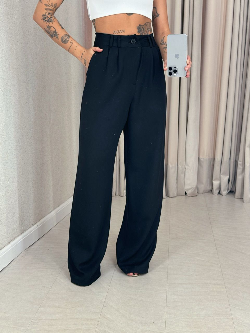CALÇA ALINE PANTALONA PRETA